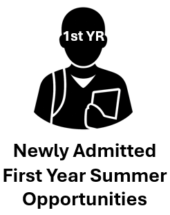 Newly Admitted First Year Summer Opportunities Icon